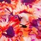 1 Yard Italian Hot Coral Purple Sunflower Digital Print Silk Charmeuse, 55 Inches Wide